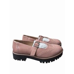 POP Women's Size 8M Rose Pink Tatum Wing Tip Mary Jane Shoes - NIB